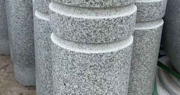 张家界 芝麻白花岗岩挡车柱、隔离柱多少钱