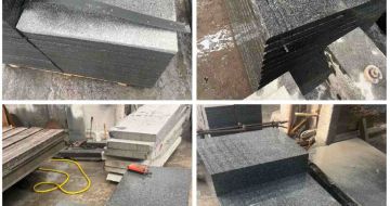 张家界 芝麻黑地铺石材