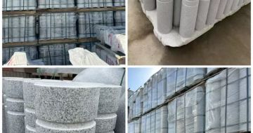 张家界 芝麻白花岗岩挡车柱、隔离柱多少钱