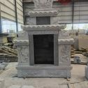 张家界 芝麻灰高档墓碑、土墓，一套也支持定做