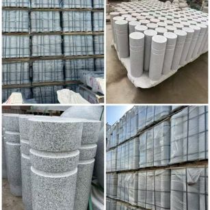 张家界 芝麻白花岗岩挡车柱、隔离柱多少钱