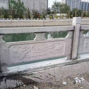 张家界 芙蓉白大花桥梁、河道，石材栏杆、围栏、护栏