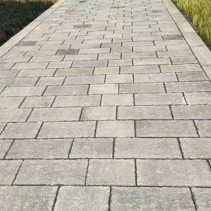 张家界仿古石铺装效果