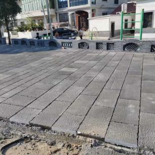 张家界仿古石铺装效果