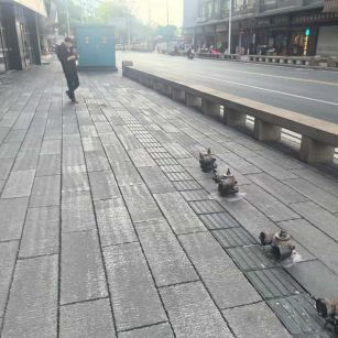 张家界仿古石铺装效果