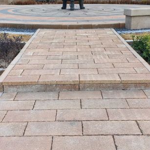 张家界仿古石铺装效果