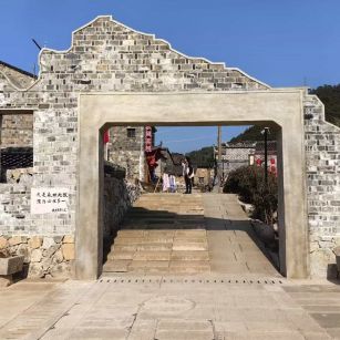 张家界仿古石铺装效果