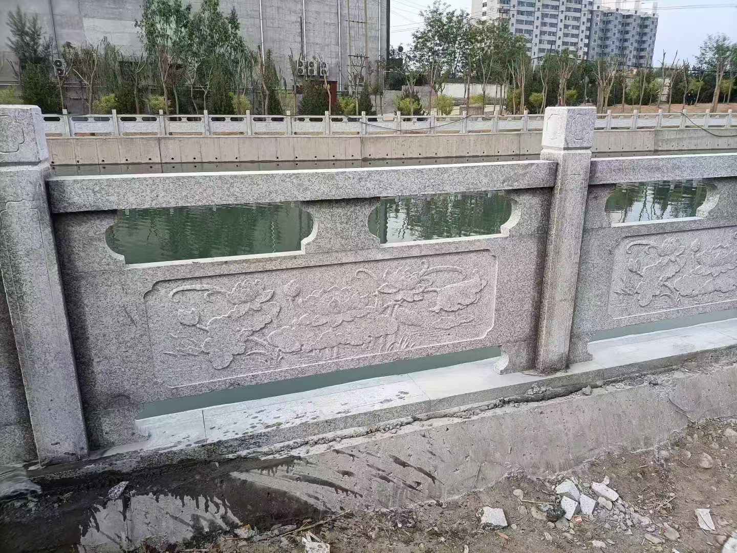 张家界 芙蓉白大花桥梁、河道，石材栏杆、围栏、护栏