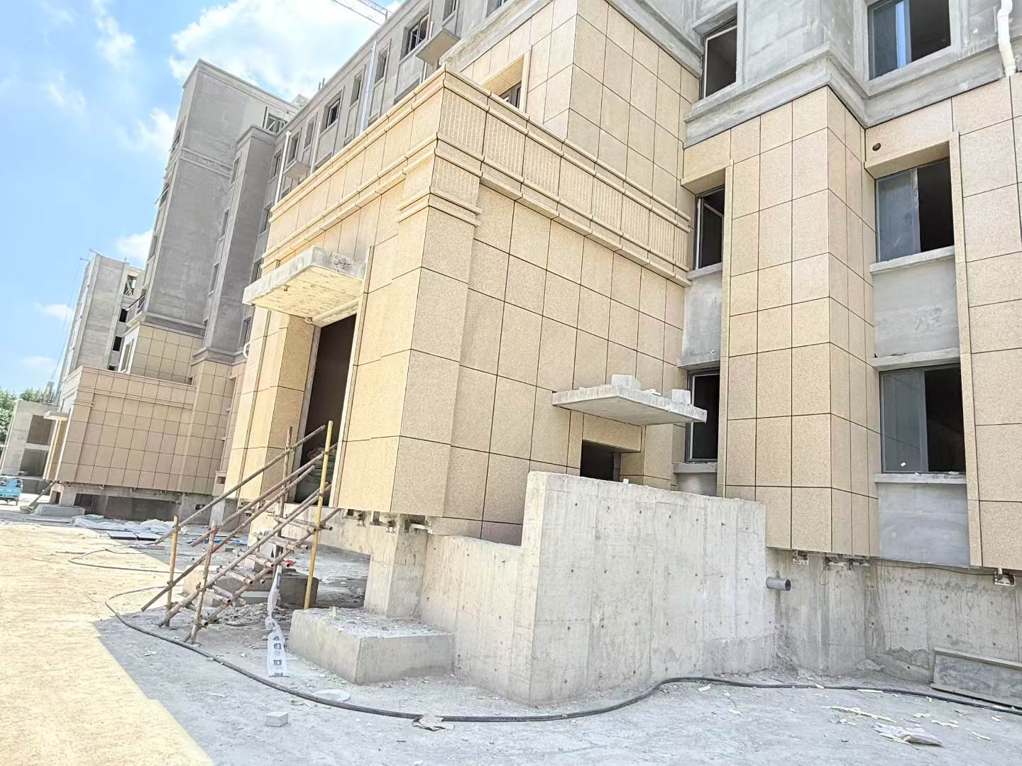 张家界 黄金麻干挂，工地实拍