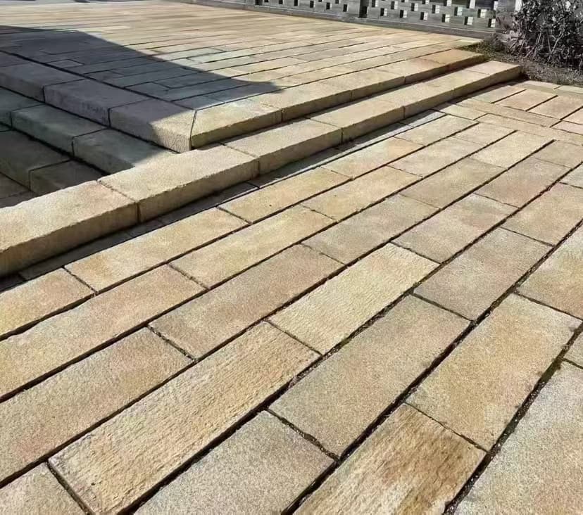 张家界仿古石铺装效果