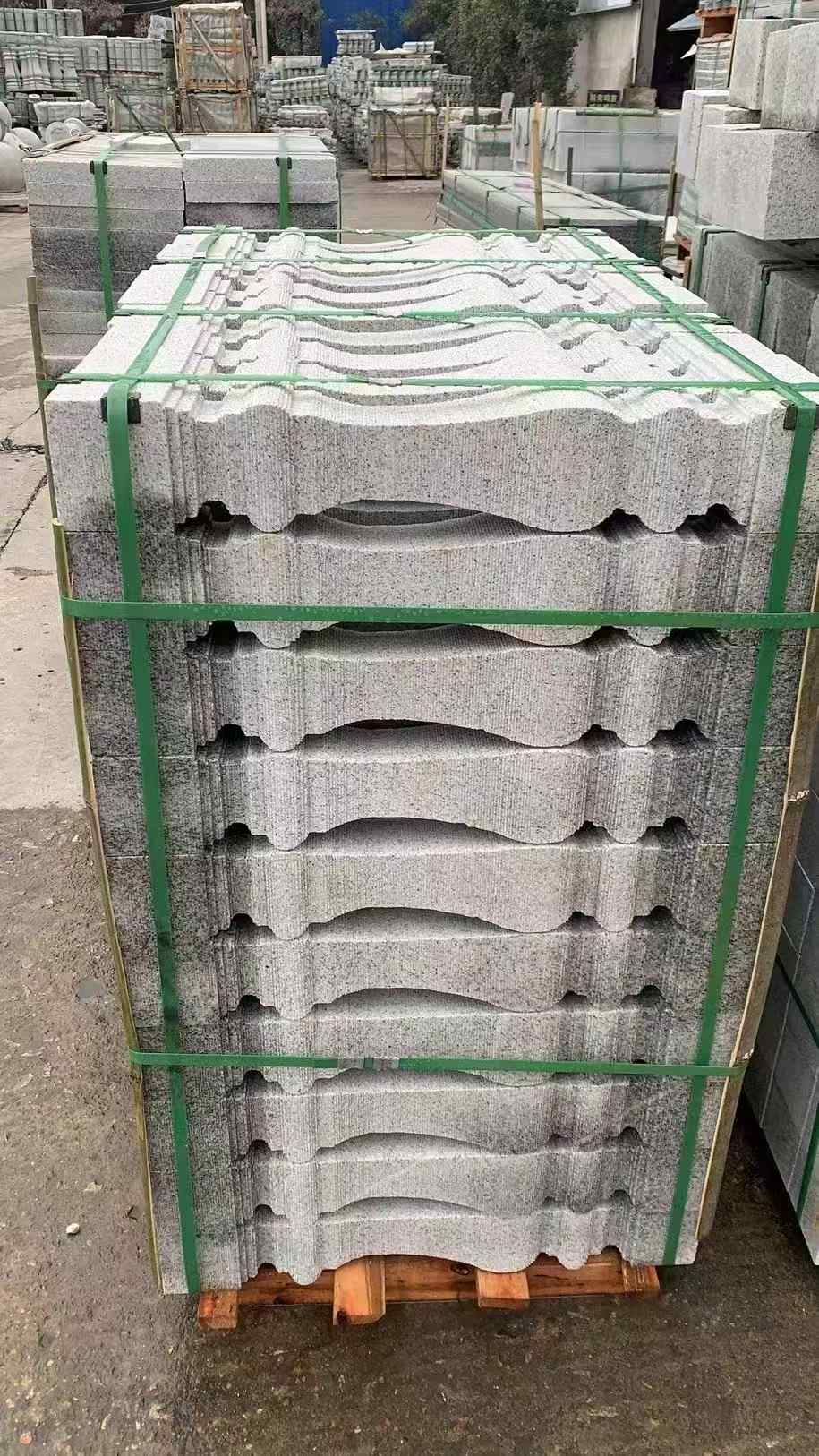 张家界 芝麻白方形拉丝面，栏杆花瓶柱